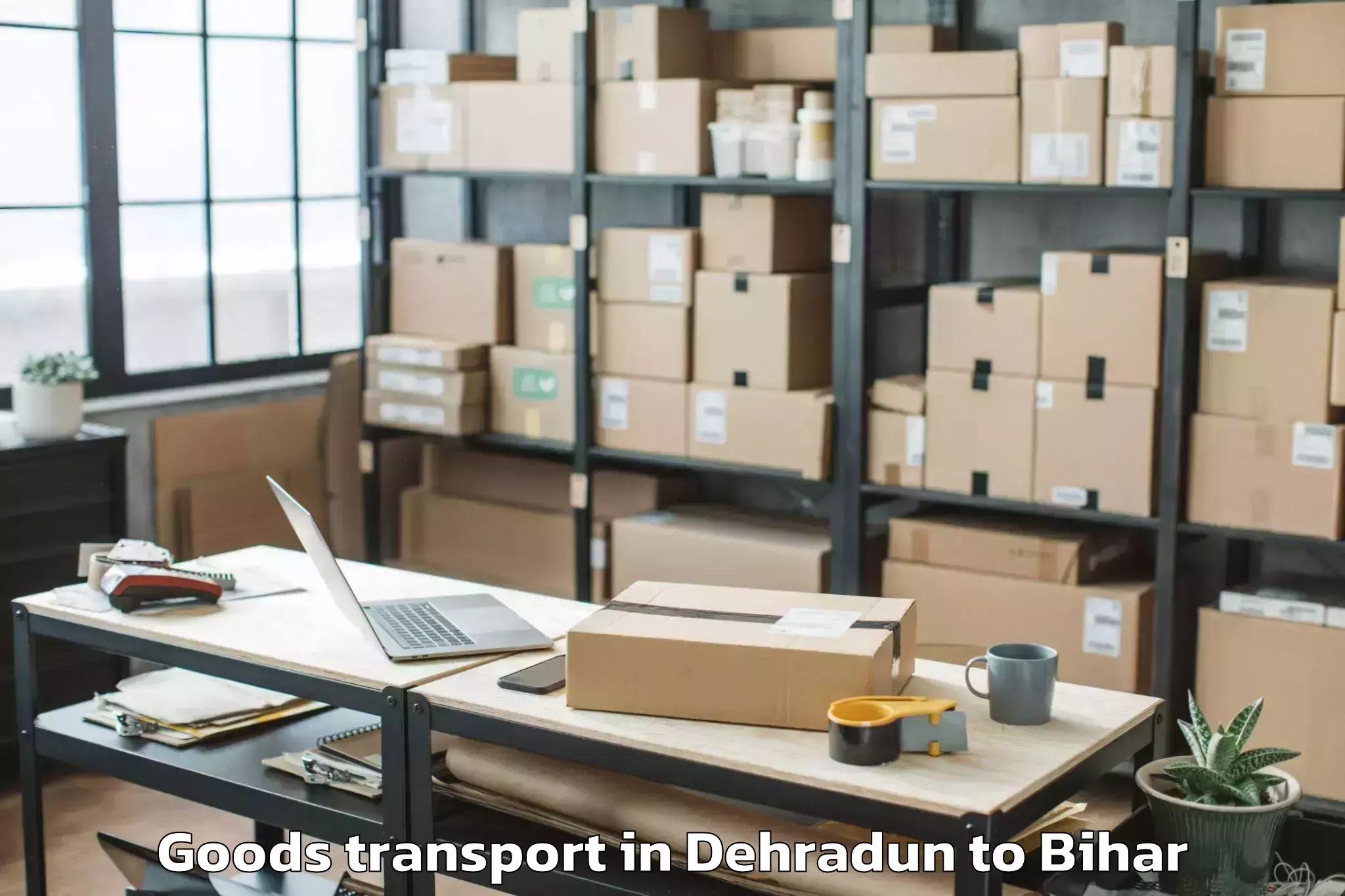 Easy Dehradun to Areraj Goods Transport Booking